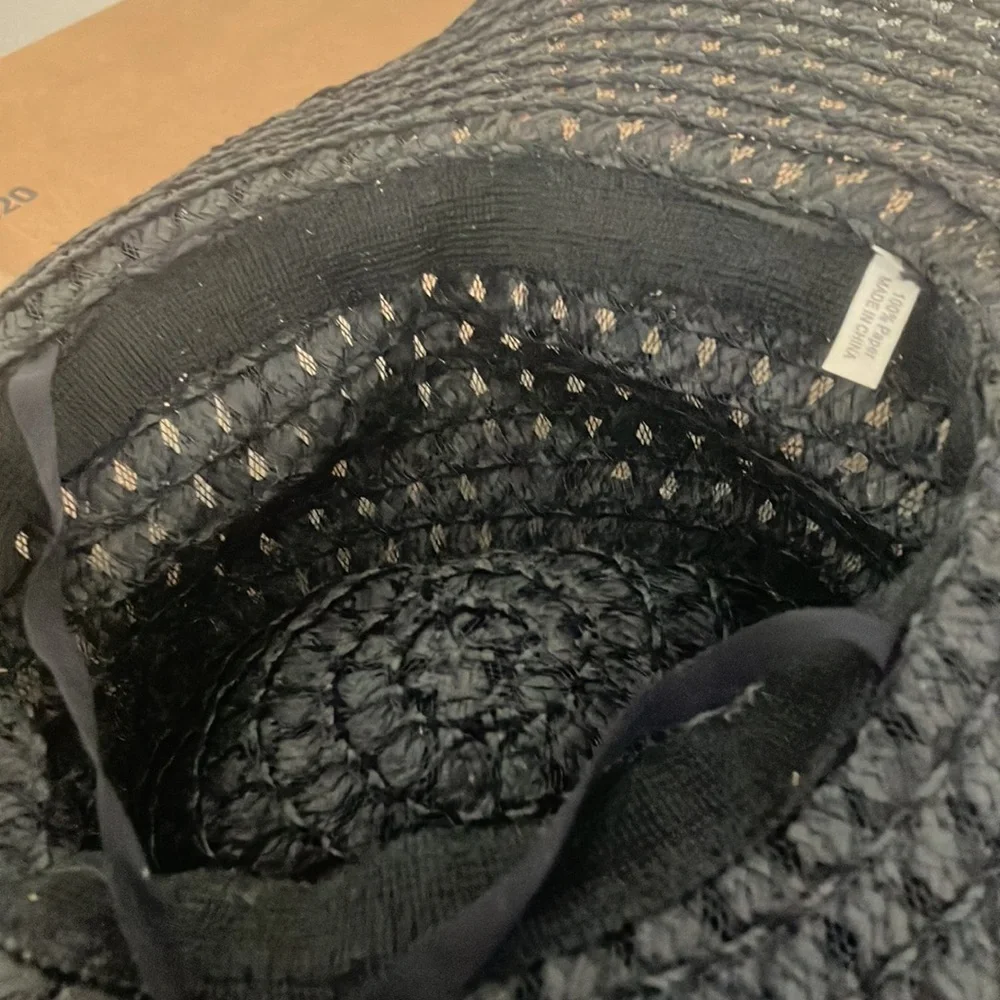 Black summer hat